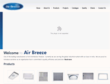 Tablet Screenshot of airbreezeindia.com